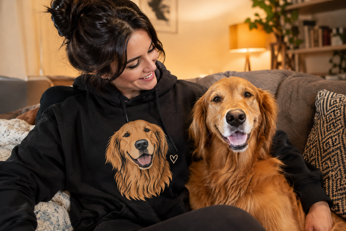 Hoodie Portrait de ton Animal — Personnalisé avec sa Photo